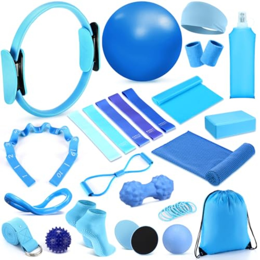 Pilates Ring Magic - 24 Pcs Home Pilates Essentials Kit