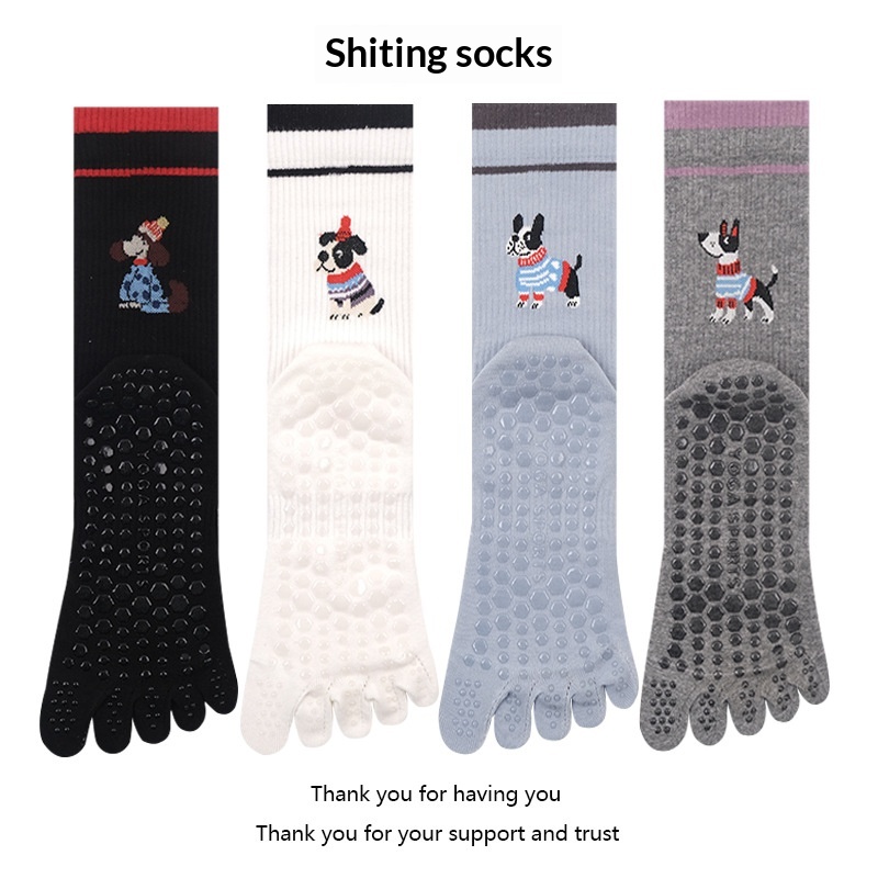 Pilates & Yoga Training Center - Yoga Socks Women Five-finger Indoor Workout