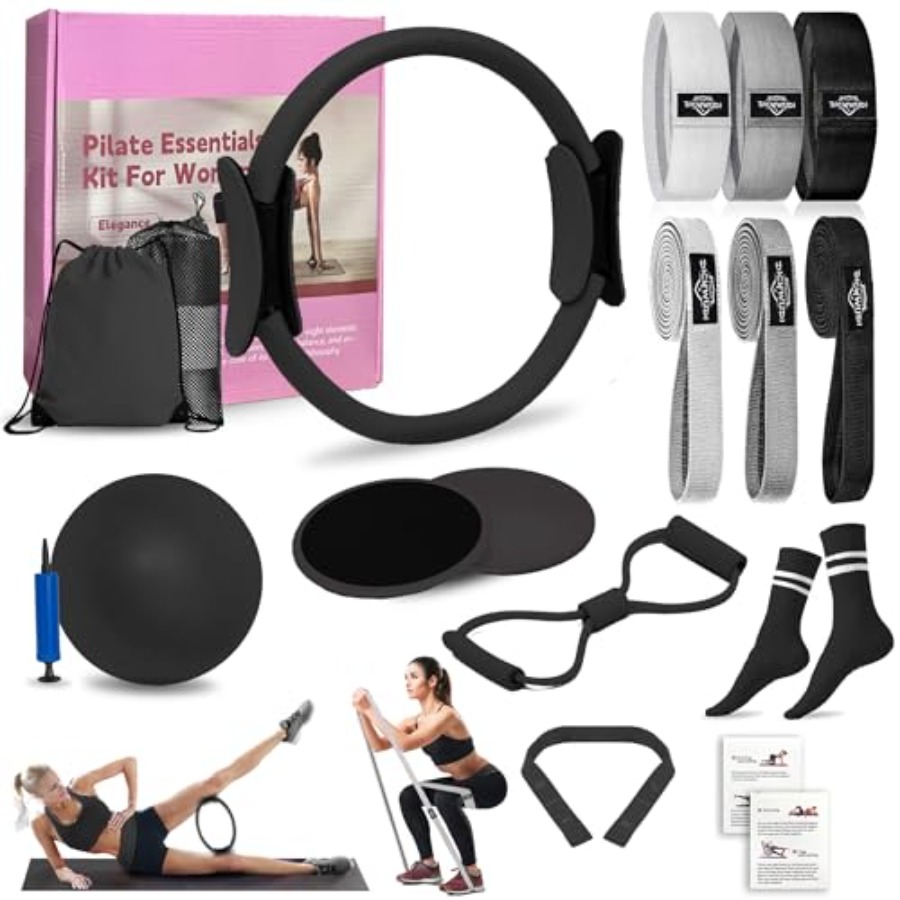 Pilates Ring Magic - Home Pilates Kit for Women: Fabric