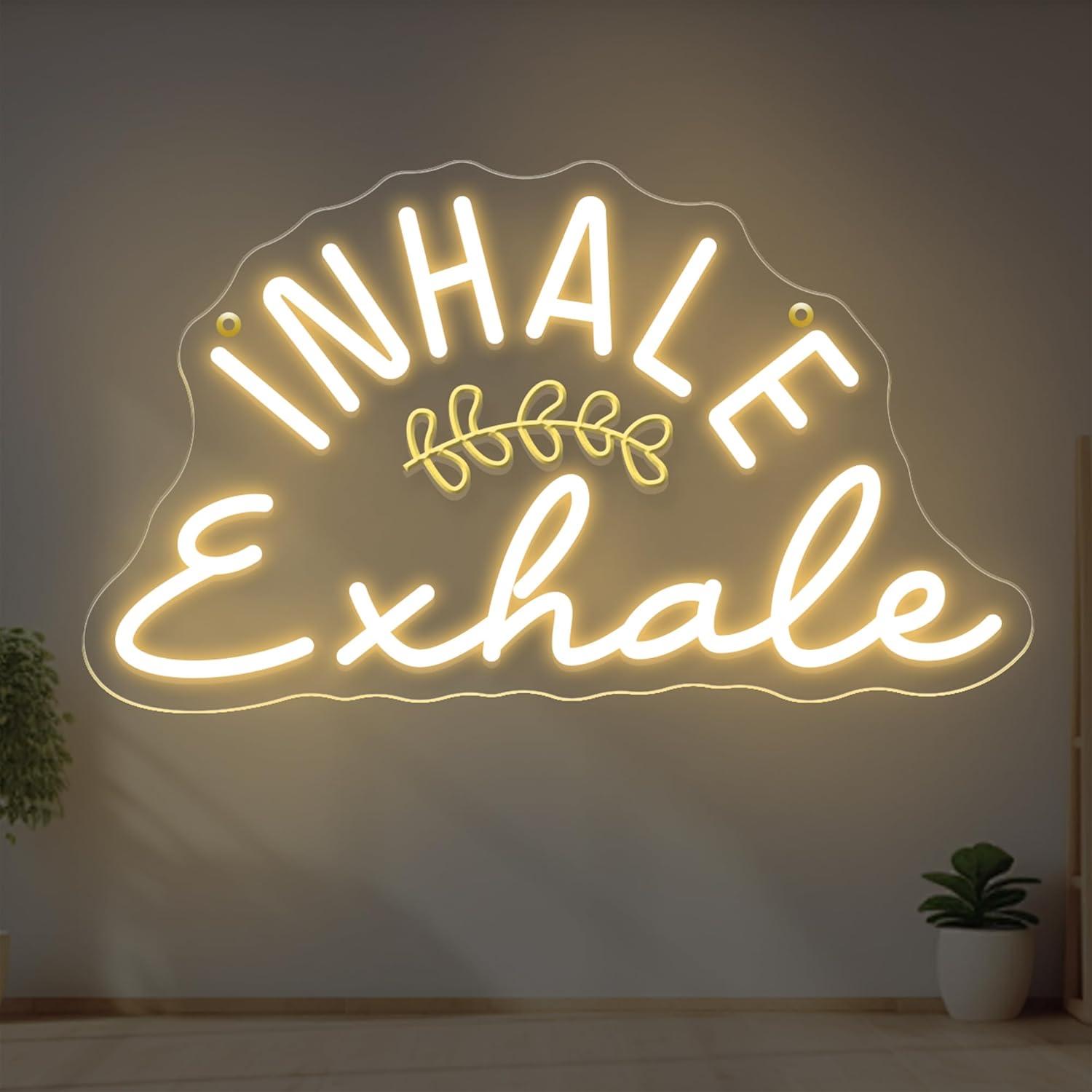 Inhale Exhale Neon Sign Dimmab - Pilates Yoga Wellness incelemesi ve fiyatı
