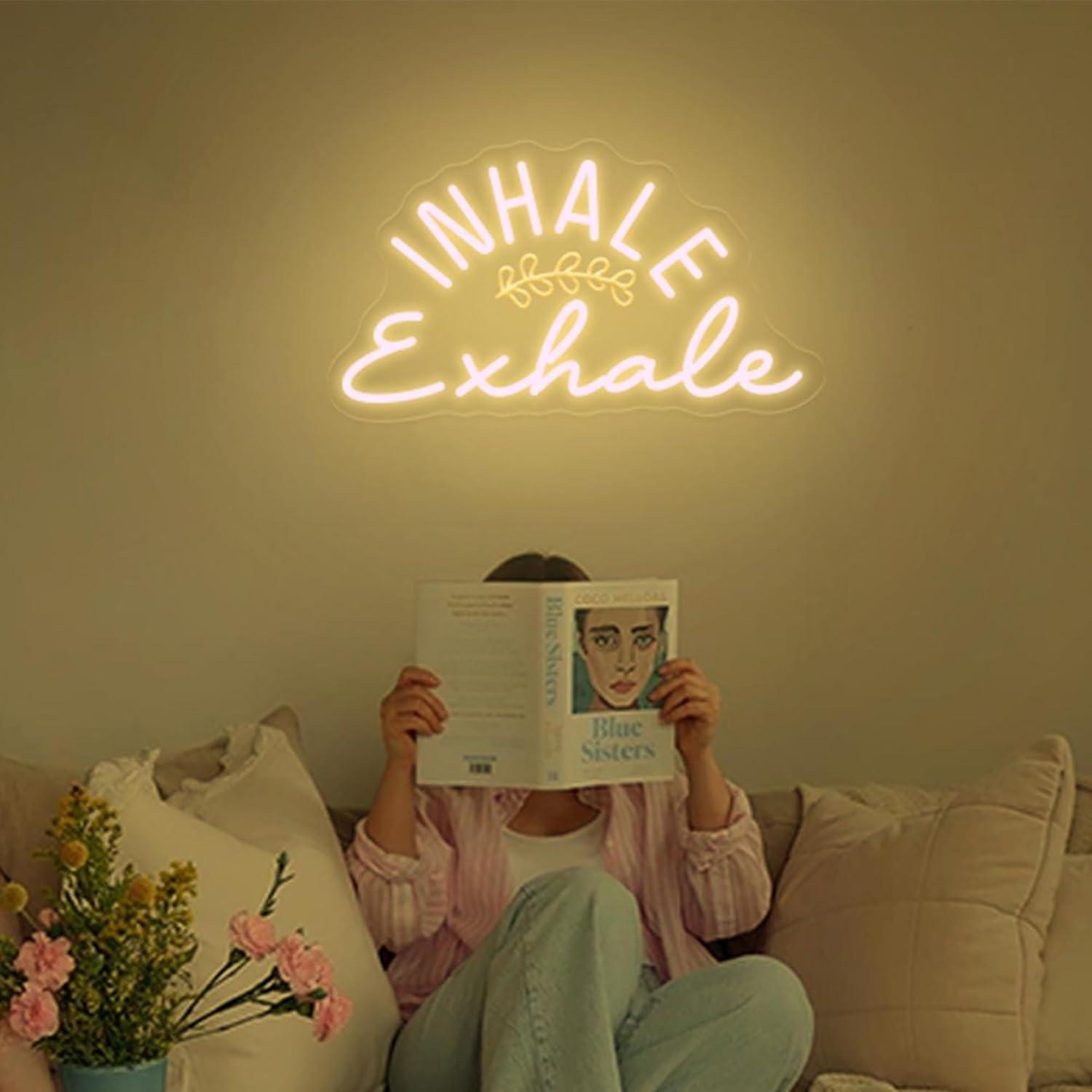 Inhale Exhale Neon Sign Dimmab - Pilates Yoga Wellness incelemesi ve fiyatı