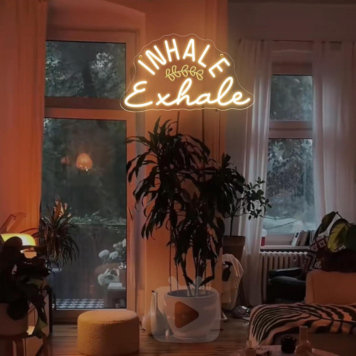 Inhale Exhale Neon Sign Dimmab - Pilates Yoga Wellness incelemesi ve fiyatı