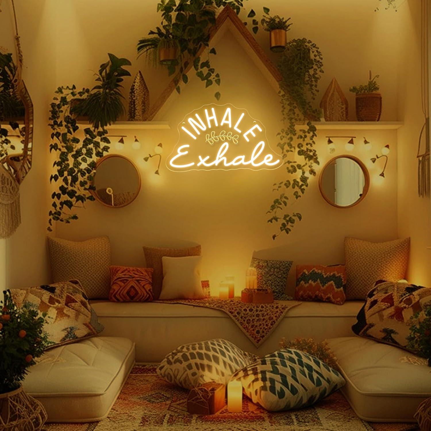 Inhale Exhale Neon Sign Dimmab - Pilates Yoga Wellness incelemesi ve fiyatı