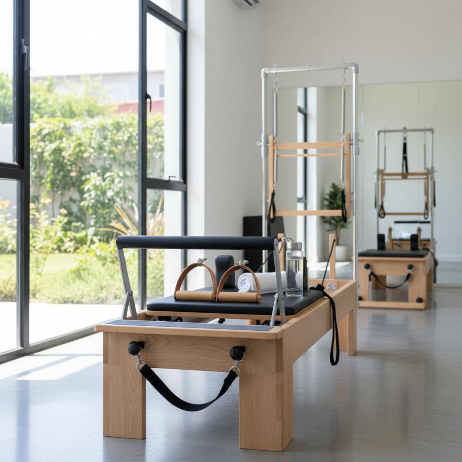 2 Pieces Leather Wood Handles  - Pilates & Yoga Training Center incelemesi ve fiyatı