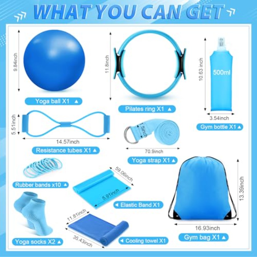 24 Pcs Home Pilates Essentials - Pilates Ring Magic incelemesi ve fiyatı