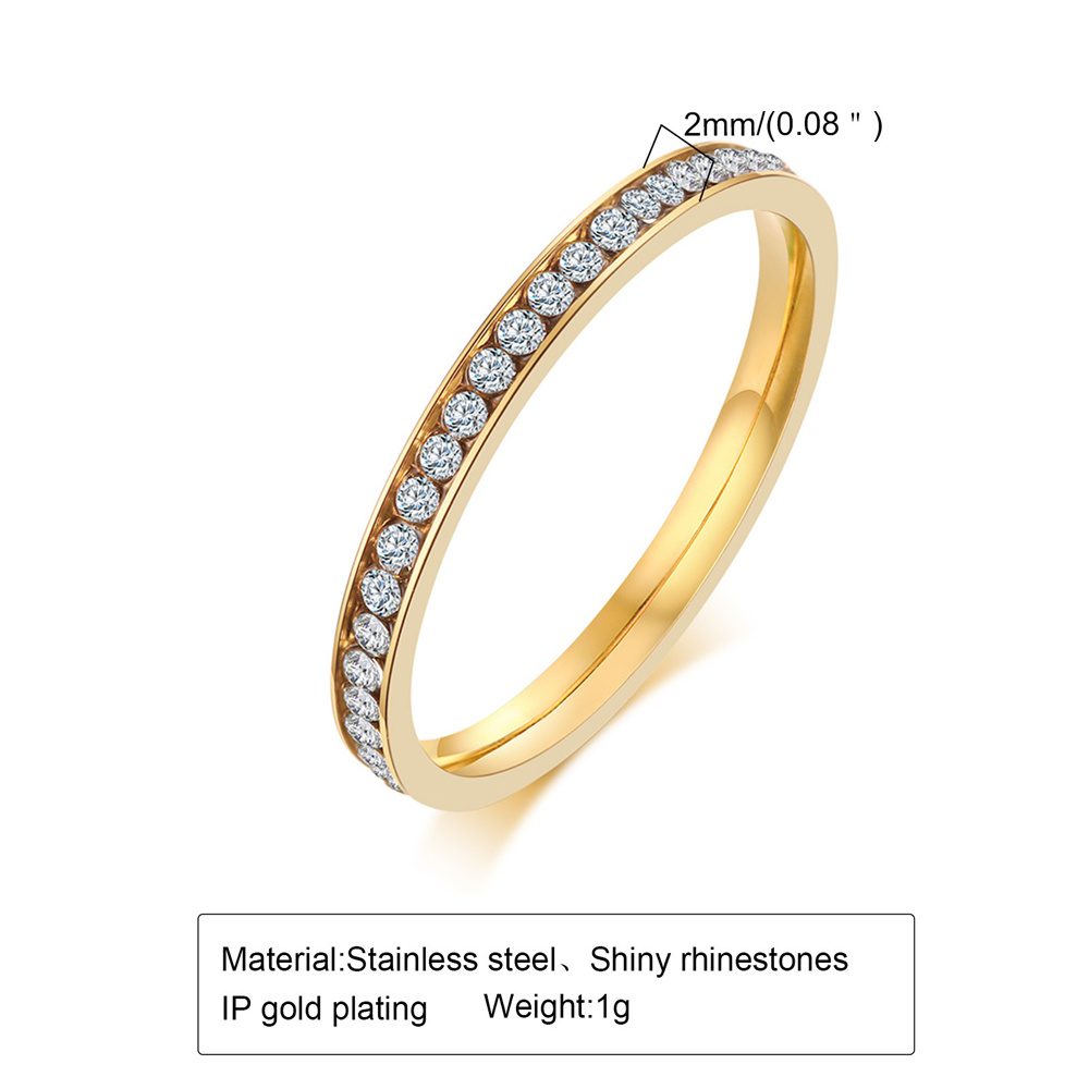 2mm Iced Out Cubic Zirconia Ri - Pilates Ring Magic incelemesi ve fiyatı