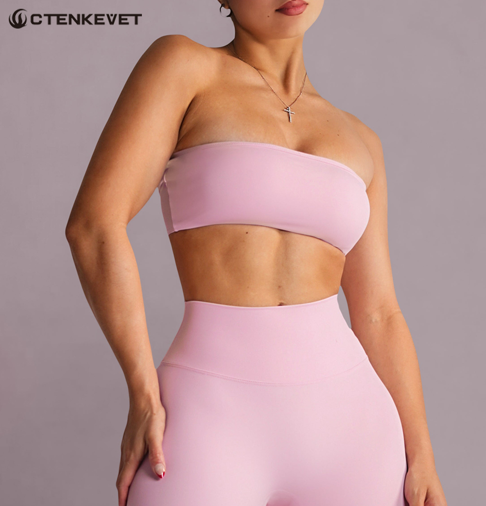 Strapless Sports Bra Gym Crop  - Pilates Yoga Wear incelemesi ve fiyatı