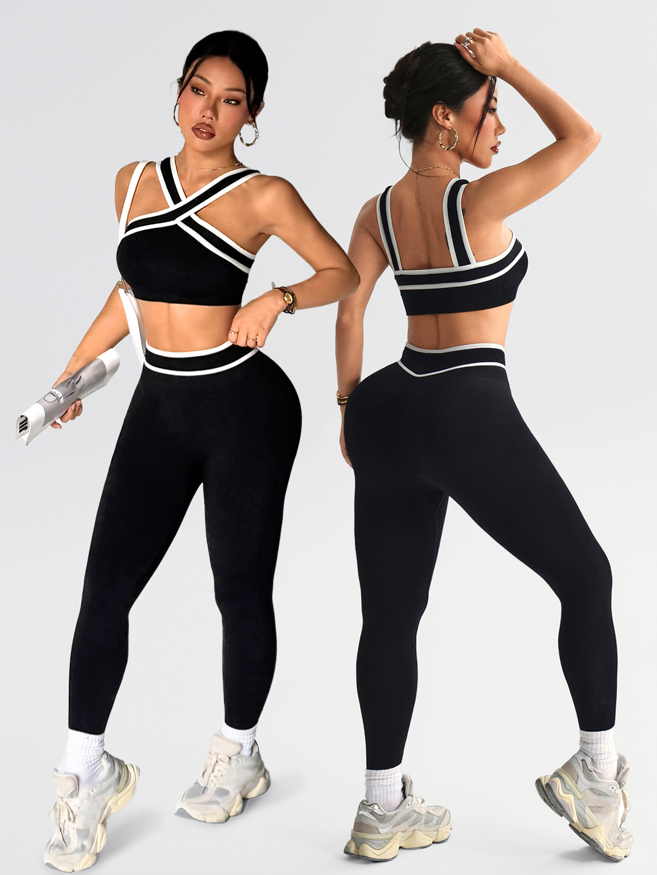 2 pcs Women Seamless Yoga Sets - Pilates Yoga Wear incelemesi ve fiyatı