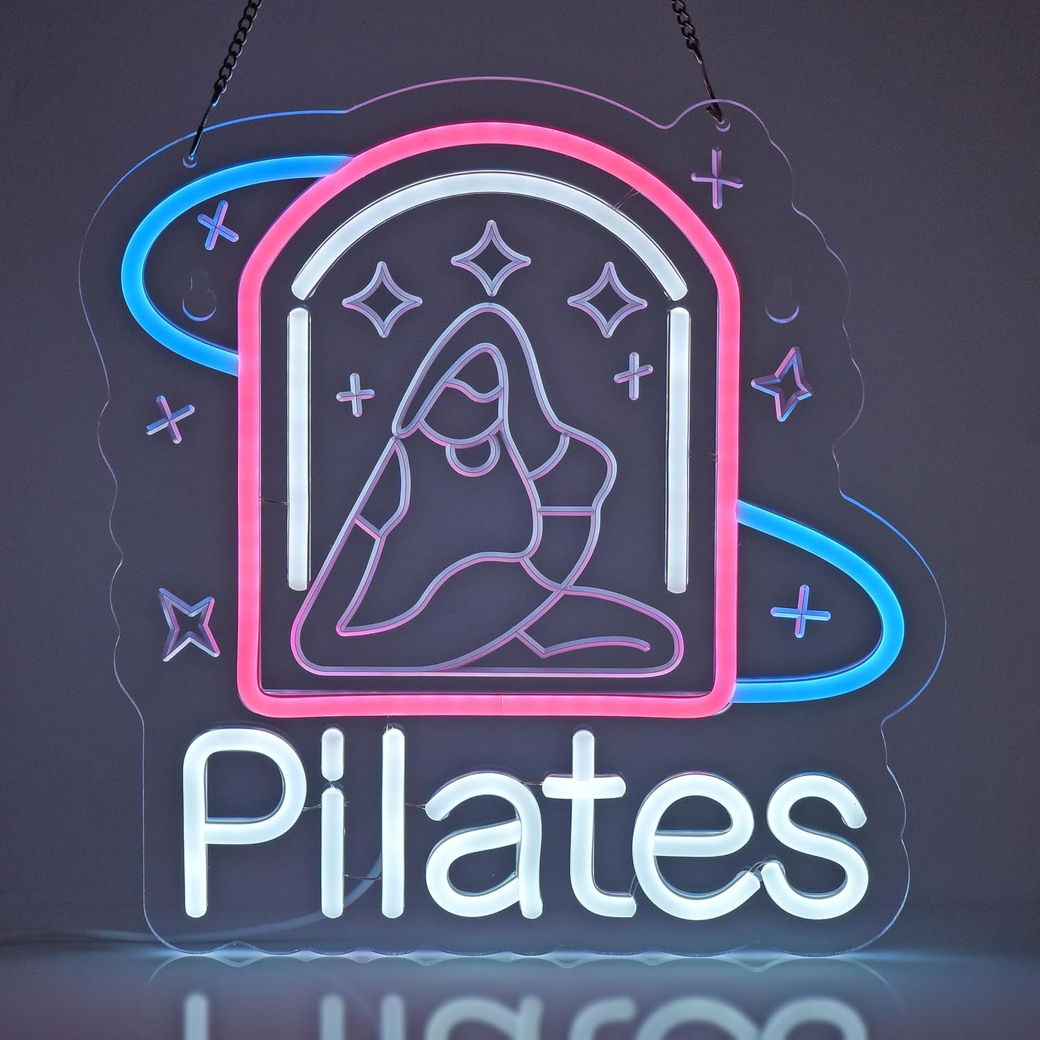 Pilates Neon Sign Art Wall Lig - Pilates Yoga Wellness incelemesi ve fiyatı