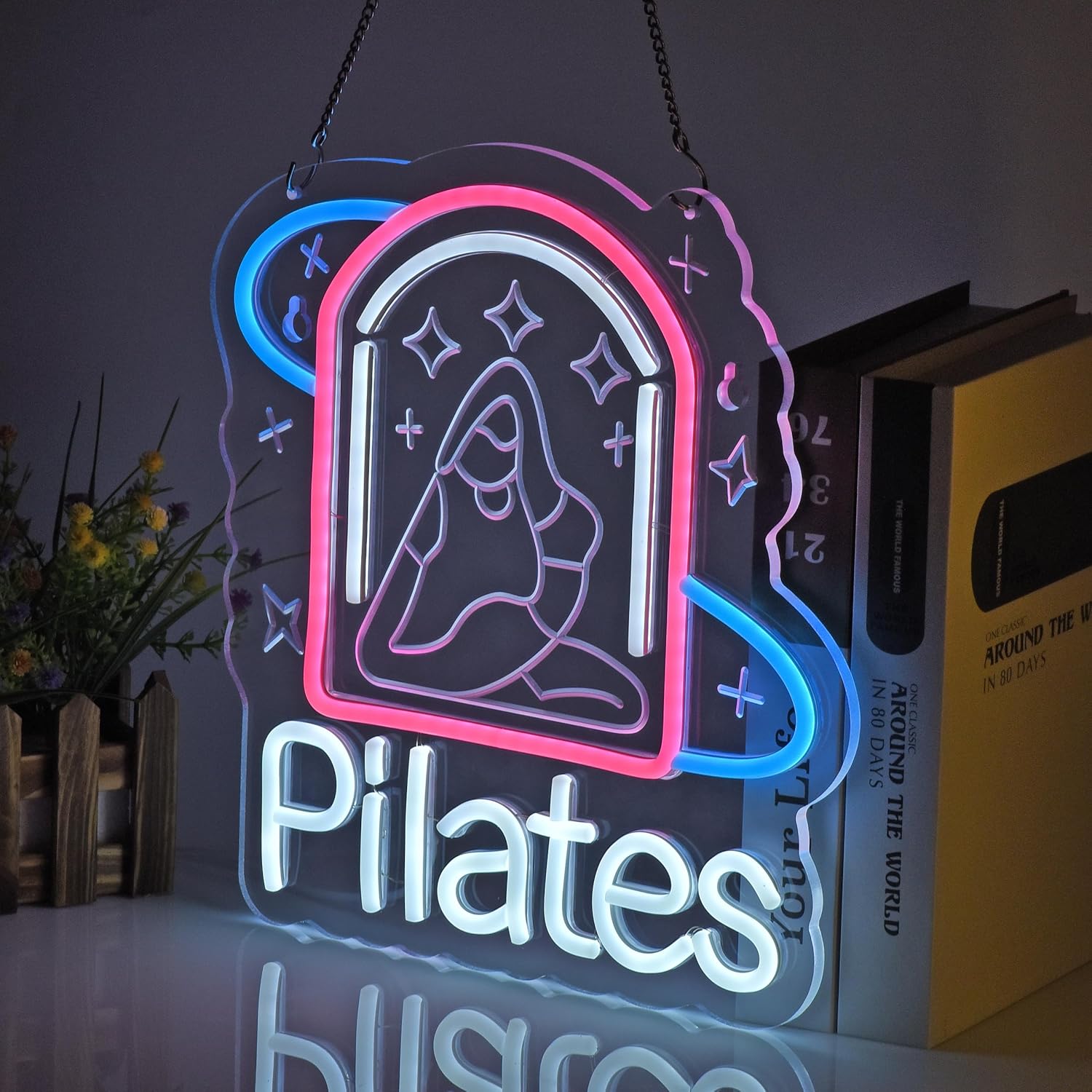 Pilates Neon Sign Art Wall Lig - Pilates Yoga Wellness incelemesi ve fiyatı